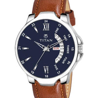 Men's Analog Leather Watch