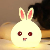 Silicone Open Eye Bunny Touch Lamp