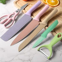 6 Pieces Kitchen Knife Set