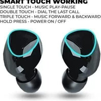 M10 TWS Wireless Earphone Touch Bluetooth Earplugs in The Ear Stereo Sport Headsets Noise Reduction Headphones with Digital Display Black
