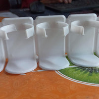 5 Grid Plastic Cosmetic Organiser No Punching Cuttable Storage Holder (Pack of 2)