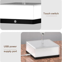 3D 360 Rotating Square Night Light