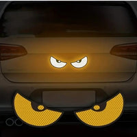 2 Pieces Monster Eyes Car Reflective Stickers Pack of 1